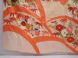 Photo6: 6106T13z1050 Vintage Japanese Kimono Silk FURISODE Flowers Light peach (6)