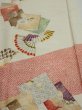 Photo1: 3P03z100  Japanese Kimono Silk  FABRIC Folding fan Off-white 69.3x14.8 (1)