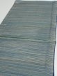 Photo3: 3P01z50  Japanese Kimono Silk  FABRIC  Blue-Gray 37.0x14.6 (3)