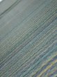 Photo4: 3P02z50  Japanese Kimono Silk  FABRIC  Blue-Gray 37.0x14.6 (4)