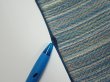 Photo6: 3P04z80  Japanese Kimono Silk  FABRIC  Blue-Gray 65.4x14.4 (6)