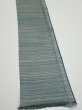 Photo3: 3P07z40  Japanese Kimono Silk  FABRIC  Blue-Gray 56.3x7.3 (3)