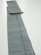 Photo3: 3P09z50  Japanese Kimono Silk  FABRIC  Blue-Gray 78.7x7.1 (3)