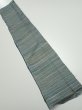 Photo1: 3P10z20  Japanese Kimono Silk  FABRIC  Blue-Gray 35.8x7.1 (1)