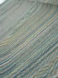 Photo5: 3P10z20  Japanese Kimono Silk  FABRIC  Blue-Gray 35.8x7.1 (5)