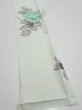 Photo2: 3P04z40  Japanese Kimono Silk  FABRIC Rose Mint white 54.3x7.7 (2)