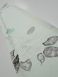Photo1: 3P05z40  Japanese Kimono Silk  FABRIC Rose Mint white 54.7x7.7 (1)