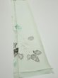 Photo2: 3P05z40  Japanese Kimono Silk  FABRIC Rose Mint white 54.7x7.7 (2)