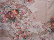 Photo8: 6109T12z1140 Vintage Japanese Kimono Silk FURISODE Flowers Ash pink (8)