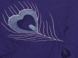 Photo4: 6109T04z580 Vintage Japanese Kimono Silk HAORI Peacock feather (4)