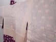 Photo7: 6109T09z460 Vintage Japanese Kimono Silk HAORI  Dark purple (7)