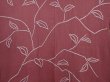 Photo3: 6109T10z520 Vintage Japanese Kimono Silk HAORI Branch Wine red (3)