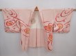 Photo5: 6113T03z490 Vintage Japanese Kimono Silk SHIBORI HAORI Flower Light pink (5)