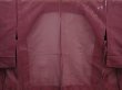 Photo3: 6113T04z220 Vintage Japanese Kimono Silk See through HAORI Leaf Purple-Brown (3)
