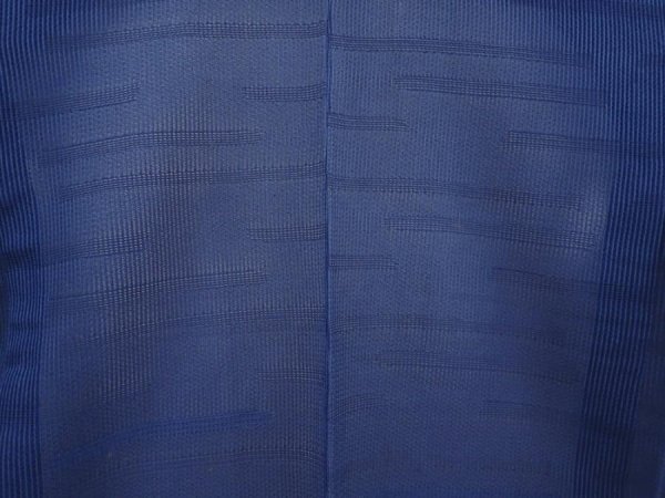 Photo3: 6113T06z410 Vintage Japanese Kimono Silk See through HAORI  Dark blue (3)