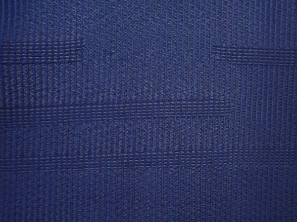 Photo4: 6113T06z410 Vintage Japanese Kimono Silk See through HAORI  Dark blue (4)