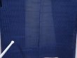 Photo5: 6113T06z410 Vintage Japanese Kimono Silk See through HAORI  Dark blue (5)