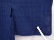 Photo6: 6113T06z410 Vintage Japanese Kimono Silk See through HAORI  Dark blue (6)