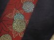 Photo6: 6113T07z890 Antique Japanese Kimono Silk KOMON Bamboo Black (6)
