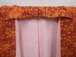 Photo7: 6113T09z640 Vintage Japanese Kimono Silk MEISEN KOMON  Orange-Brown (7)