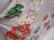 Photo3: 6113T10z1160 Vintage Japanese Kimono Silk FURISODE Jigami Light gray (3)