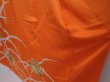 Photo4: 6113T11z920 Vintage Japanese Kimono Silk FURISODE Butterfly Dark orange (4)