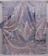 Photo1: 6113T12z1120 Vintage Japanese Kimono Silk FURISODE Lavender gray (1)