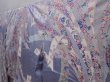 Photo2: 6113T12z1120 Vintage Japanese Kimono Silk FURISODE Lavender gray (2)