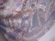 Photo3: 6113T12z1120 Vintage Japanese Kimono Silk FURISODE Lavender gray (3)