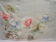 Photo5: 6113T13z1220 Vintage Japanese Kimono Silk FURISODE Peony Sage green (5)