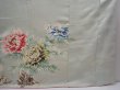Photo7: 6113T13z1220 Vintage Japanese Kimono Silk FURISODE Peony Sage green (7)