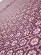 Photo4: 3i02z50  Japanese Kimono Silk  FABRIC Flower Grape 39.8x14.4 (4)