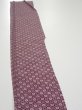 Photo2: 3i08z40  Japanese Kimono Silk  FABRIC Flower Grape 57.1x7.1 (2)