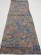 Photo5: 3i01z60  Japanese Kimono Silk  FABRIC Heian noble Navy 40.9x14.6 (5)