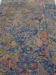 Photo1: 3i03z90  Japanese Kimono Silk  FABRIC Heian noble Navy 65.4x14.6 (1)