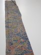 Photo3: 3i07z40  Japanese Kimono Silk  FABRIC Heian noble Navy 59.4x7.5 (3)