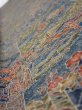 Photo4: 3i07z40  Japanese Kimono Silk  FABRIC Heian noble Navy 59.4x7.5 (4)