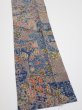 Photo3: 3i09z30  Japanese Kimono Silk  FABRIC Heian noble Navy 36.2x6.9 (3)