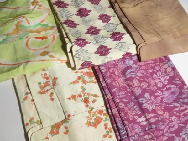 Photo6: 1H04z14  Japanese Kimono Silk HAORI 25pcs FREE SHIPPING (6)