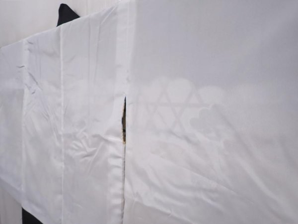 Photo8: 6114T02z350 Vintage Japanese Kimono Synthetic Boy's HAORI Hawk Black (8)