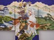Photo3: 6114T06z400 Vintage Japanese Kimono Silk Boy's  Samurai Dark lavender blue (3)