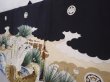 Photo2: 6114T07z310 Vintage Japanese Kimono Silk Boy's  Hawk Black (2)