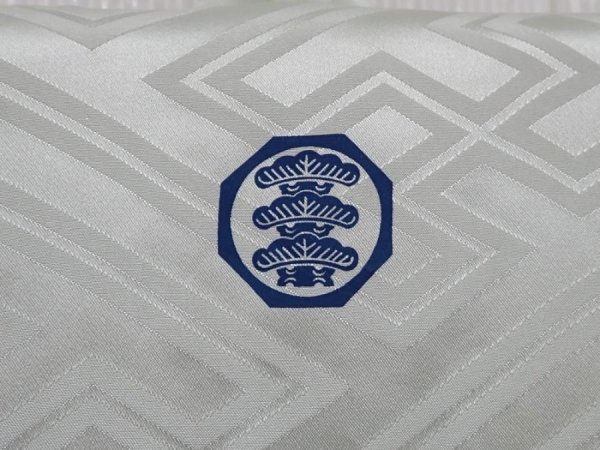 Photo5: 6114T08z410 Vintage Japanese Kimono Silk Boy's  Kabuto Soft green (5)