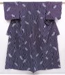 Photo1: 6114T11z470 Vintage Japanese Kimono Cotton YUKATA  Indigo (1)
