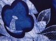 Photo6: 6114T12z450 Vintage Japanese Kimono Cotton YUKATA Flower Indigo (6)