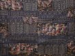 Photo5: 6114T13z730 Vintage Japanese Kimono Silk TSUMUGI Scenery Black (5)