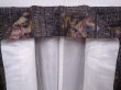 Photo7: 6114T13z730 Vintage Japanese Kimono Silk TSUMUGI Scenery Black (7)