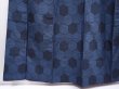 Photo4: 6114T14z710 Vintage Japanese Kimono Silk TSUMUGI Kikko Blue-Gray (4)