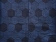 Photo5: 6114T14z710 Vintage Japanese Kimono Silk TSUMUGI Kikko Blue-Gray (5)