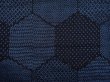Photo6: 6114T14z710 Vintage Japanese Kimono Silk TSUMUGI Kikko Blue-Gray (6)